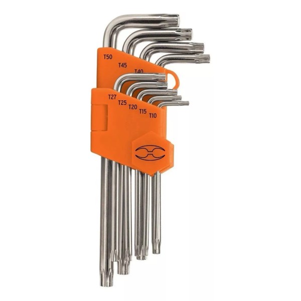 Truper Juego De 9 Llaves Allen Tipo Torx, Largas Truper