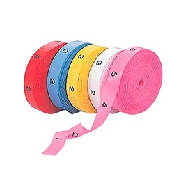 Takeya Shoji NTP-30 Number Tape (Red/Blue/Yellow/White/Peach) 1 Roll Red