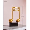 Amoy-Art 3 x Decorative Sculptures Music Note Figures Treble Clef