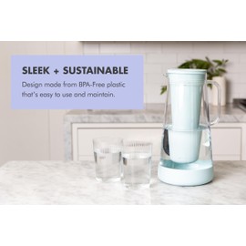 LifeStraw Home – Water Filter Pitcher, 10-Cup, BPA Free Designed for Everyday Protection Against Bacteria, parasites, microplastics, Lead, Mercury, PFAS, and a Variety of Chemicals