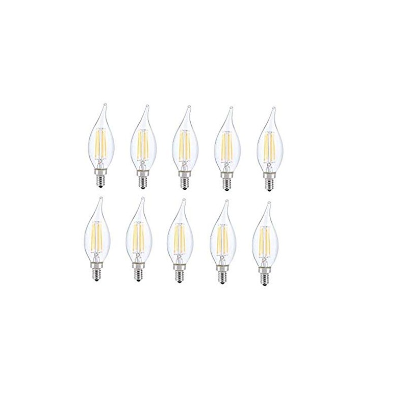Elegant Furniture LED E12 Candelabra, Flame TIP, 2700K, 300, CRI80,