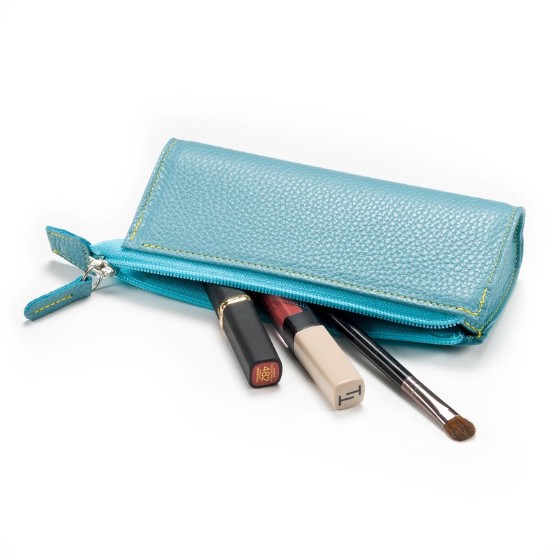 FEFI - Beautiful zip glasses case made of genuine leather,