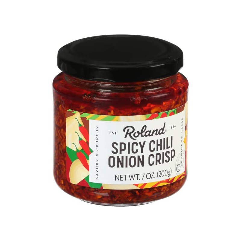 Roland Foods Spicy Chili Onion Crisp, 7 Ounce