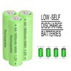Betmaxful 12 Count Ni-MH 1.2V AA 1800mAh Rechargeable Batteries Double