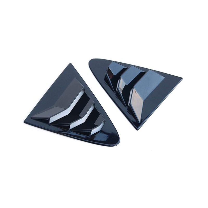 ruihe 2pc Rear Quarter Panel Window Side Louvers Vent Fit