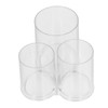 Clear Round Plastic Makeup Container Transparent Cylinder Makeup Brush Holder