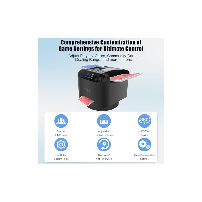 Máquina automática de barajador y distribuidor de tarjetas