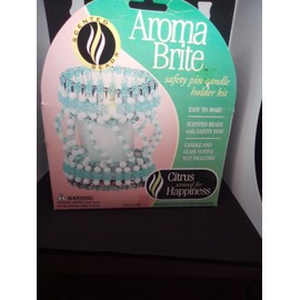 Cousin Corporation of America Aroma Brite ~ Green Safety Pin Candle Holder Kit~  Citrus scented for Happiness