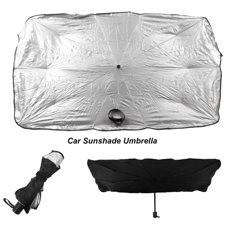 Car Sunshade Umbrella Silver Small Size Sun Protector Parasol Window