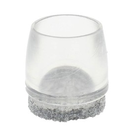 Lifeswonderful 16 x Transparent Furniture Feet with Sliding Surface Made of High-Quality Felt - Many Sizes Available - 16 mm