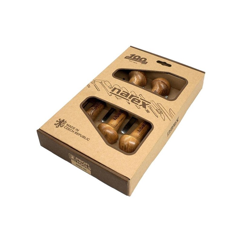 Narex Palm Carving Chisel Set, Set of 5 pcs