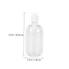 Ciieeo 4pcs Pressing Container for Shampoo and Shower Gel Transparent