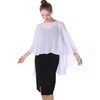 Baoqiya Chiffon Capes Sheer Capelets Bridal Shawls And Wraps Cape