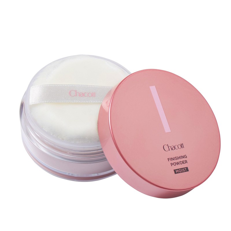 Chacott Finishing Powder, Moist C, 0.4 oz (10 g), Puff,