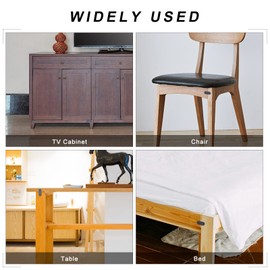 Corner Brackets Flat Straight Corner Brace Stainless Steel Plates Brackets with Fixing Screws for Furniture Desk Table Shelf Repair Black 40*16mm 20 Pack