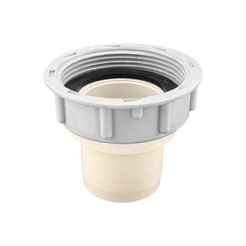 Qrity 1 Piece Kitchen Sink Drain Pipe Connector 58 mm Internal Thread Pipe Fitting with Seal and Diameter 40 mm Pipe Plug Core, Sink Adapter