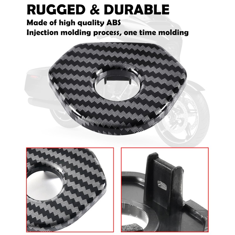 VEISUTOR Ignition Switch Cover for Street Glide 24-25, Carbon Fiber