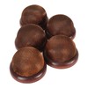 5Pcs Wooden Base Pin Cushion Cute Needle Holder Round Wooden