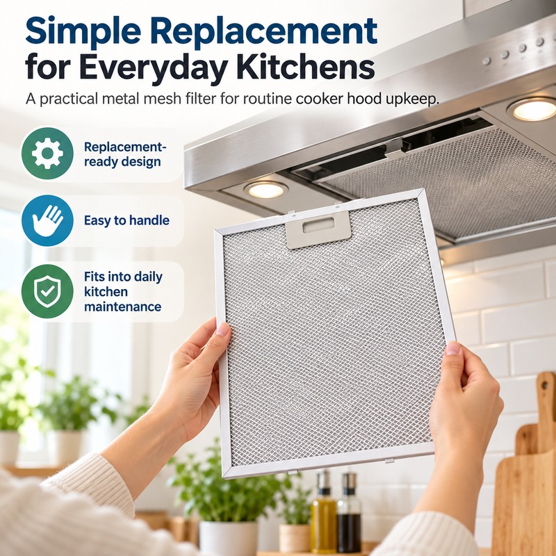 Metal Mesh Cooker Hood Filter for Kitchen Ventilation – 350