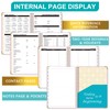 Mistep 2026 Dairy Planner Notebook A5 With Line Pages, Metal