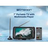Emerson 7" Portable TV LCD Monitor – Rechargeable Battery Operated