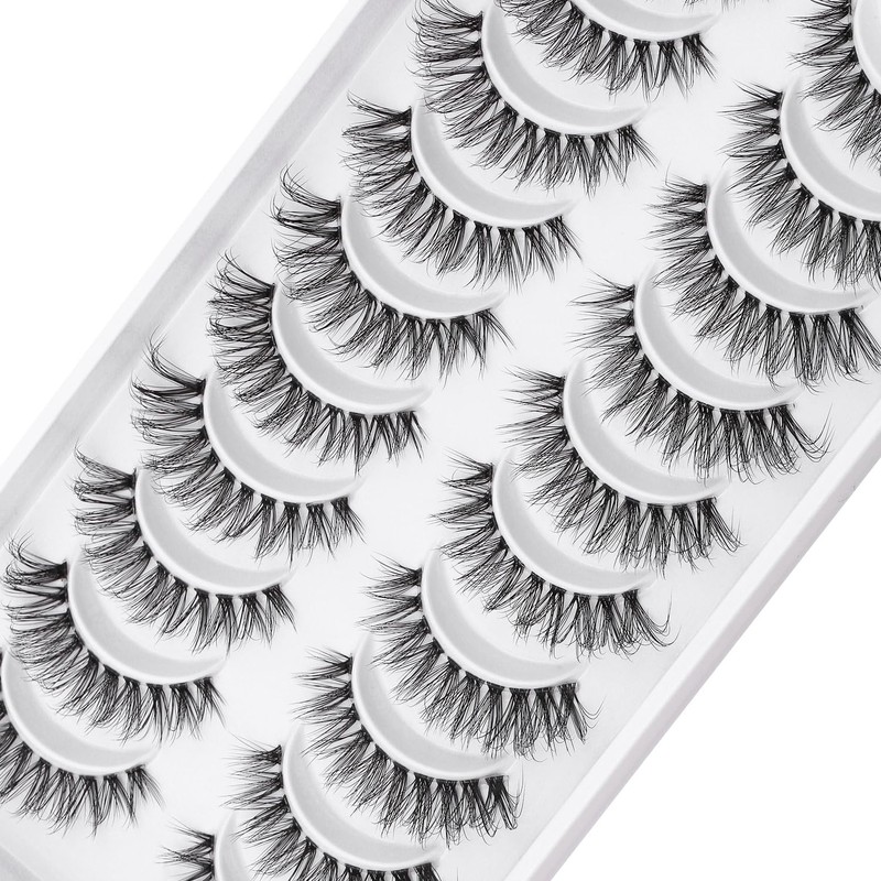 Clear Band Eyelashes, Fox Eyelashes, 3D Artificial Eyelashes, Russian False