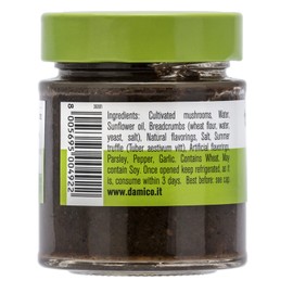 Truffle Sauce, Tartufata, Pate', 4.06 oz, Black Truffle Paste, Dip, Spread, Truff Sauce, Product of Italy, Fratelli D'Amico