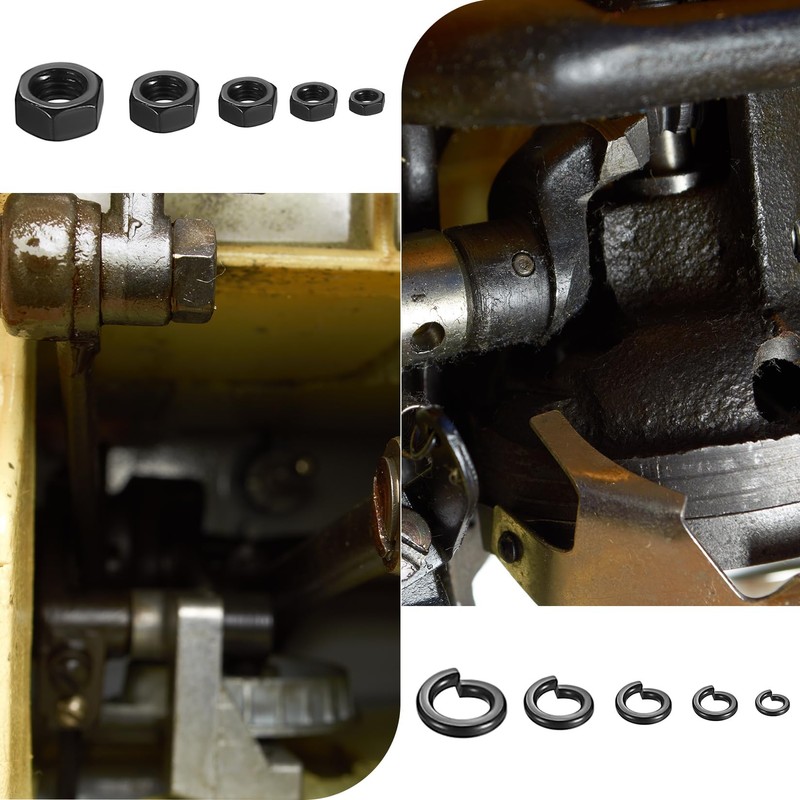 1410 Pcs Carbon Steel Hex Nut & Flat Washer &