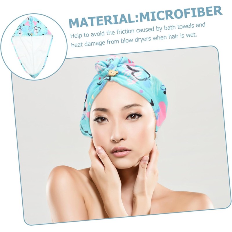 2 Piezas Toallas de Microfibra para Cabello Secado Rápido y