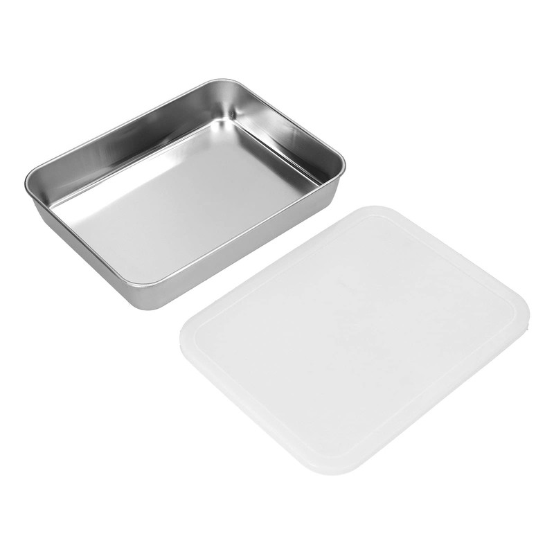 QANYEGN Stainless Steel Deep Baking Pan, Square Baking Brownie Pan