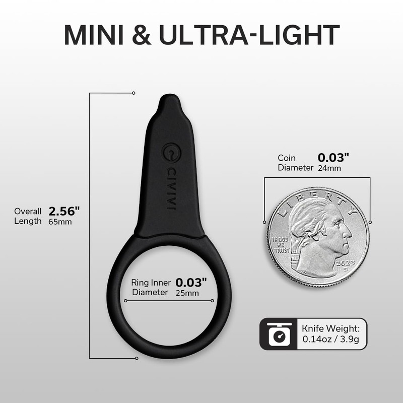CIVIVI 3 Pack Box Cutter Utility Knife, Mini Neck Knife