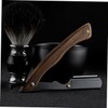 WOONEKY Retro Shaver Holder with Elegant Handle Foldable Beard Cutting
