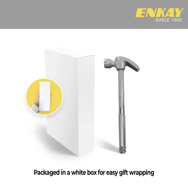 ENKAY - 6 in 1 Gray Hammer and Screwdriver, Multifunction