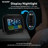Digital Alarm Clock with LCD Display – Always-On Backlight, Adjustable