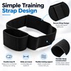 Golf Swing Arm Strap for Beginner Practice – Black Double-Ring