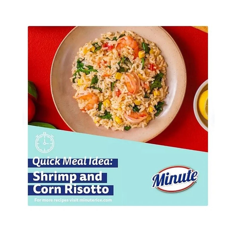 Minute Instant Light and Fluffy White Rice, 72oz.