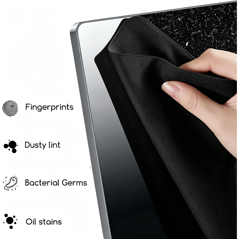 3 Pack Screen Keyboard Imprint Protection Microfiber Liner and Cleaning