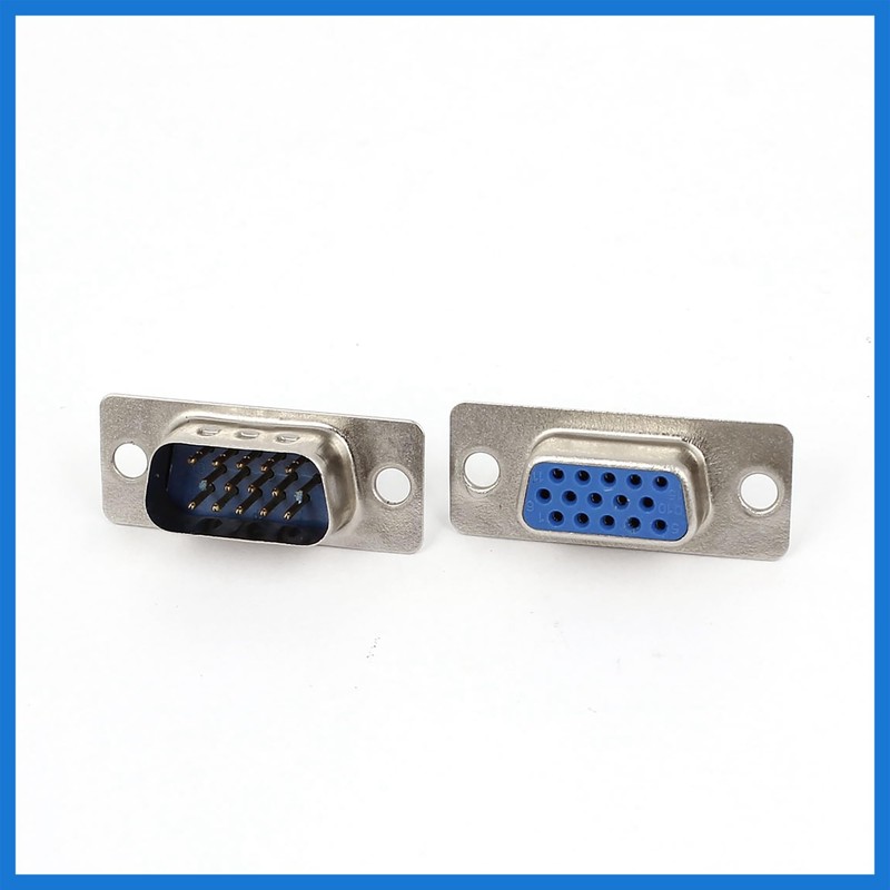 VekAuto DB15 15-Pin 3-Row Male to Female Connector VGA Cable