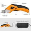 Cordless Electric Scissors for Leather,Cardboard,Clothes-3.6V Heavy Duty Fabric Cutter With