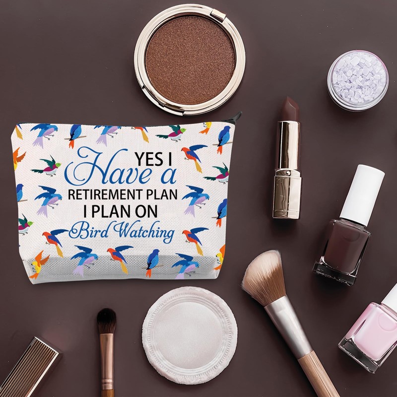 BDPWSS Bird Watching Makeup Bag Funny Bird Watcher Gift Yes