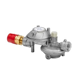 Suburban LP-R524HP Two-Stage Regulator Kit with Excess Flow Valve - Horizontal Vent for Safe Propane Gas Pressure Control in RV or Motorhome