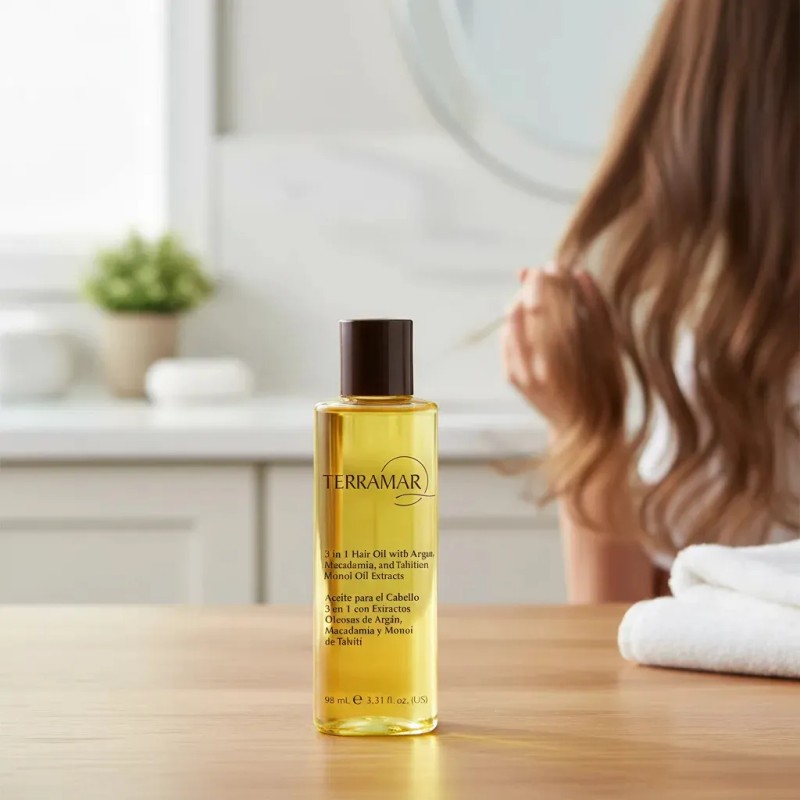 Aceite Para El Cabello 3 En 1 Terramar 98ml