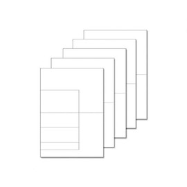 Hunkydory Crafts Fancy Shaped Card Blanks - A5 Side Stepper - Set of 5