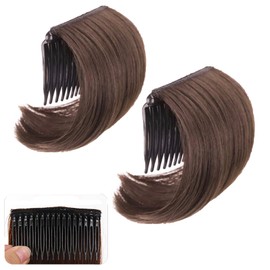 WUODHTW 2Pcs Hair Bun Invisible False Hair Clip Bump Up Comb Clip Bun Hair Fluffy Hair Pad Women Thinning Hair Accessories