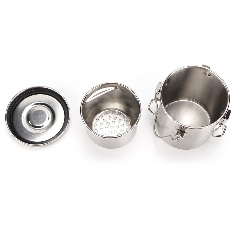 Brush Washing Bucket Stainless Steel Material Easy Carry Painting Supply