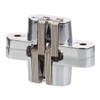 4 Pack Hidden Hinge Invisible Hinge for Cabinet Door, Zinc