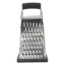 Dexam Stainless Steel Four Sided Box Grater, Silver, one Size