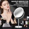 MIYADIVA Makeup Mirror, 30X Magnifying Mirror for Desk, Double-Sided Vanity