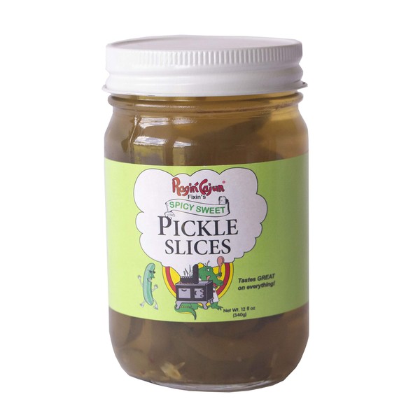 Spicy Sweet Pickle Slices 12 fl oz Ragin' Cajun (Pack of 1)