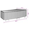 vidaXL Spa/Hot Tub Step, Powder-Coated Steel Frame, Eucalyptus Tropical Hardwood,